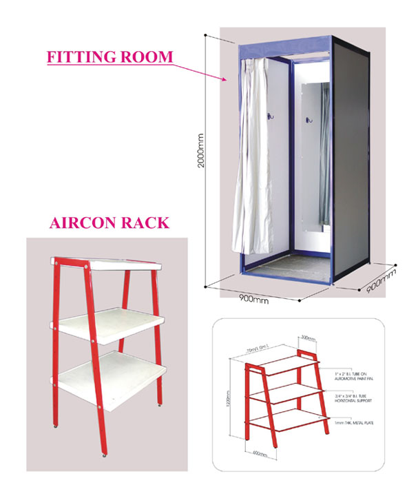 Fitting Room / Aircon Rack